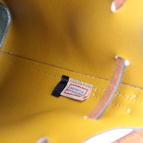 Dooney & Bourke Serena Drawstring Crossbody – Green Embossed Leather - Picture 16 of 16